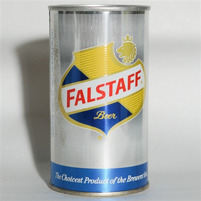 Falstaff Beer Zip Tab TEST SHINY BLUE SHIELD 231-8