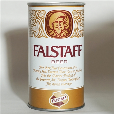 Falstaff Beer Pull Tab TEST DARK BROWN SHIELD 231-30