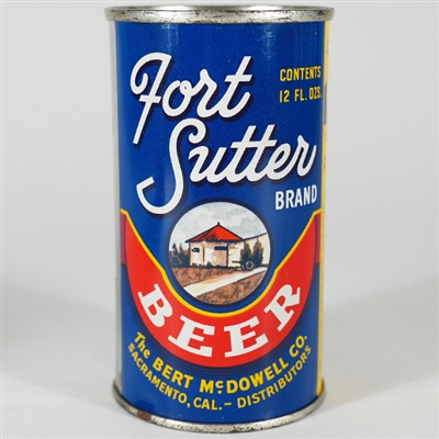 Fort Sutter Beer Flat Top Can RARE MINTY 64-32