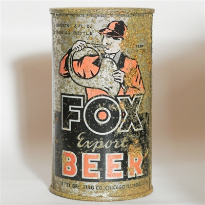 Fox Deluxe Export Beer OI Flat Top TOUGH SILVER 64-38