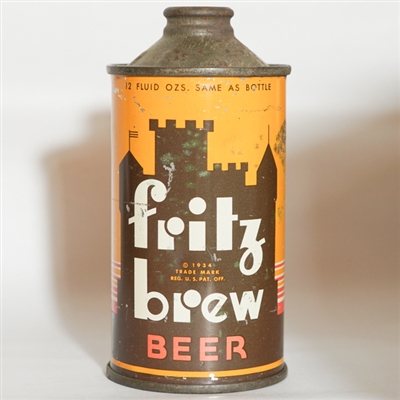 Fritz Brew Beer Cone Top DNCMT STATEMENT 164-7