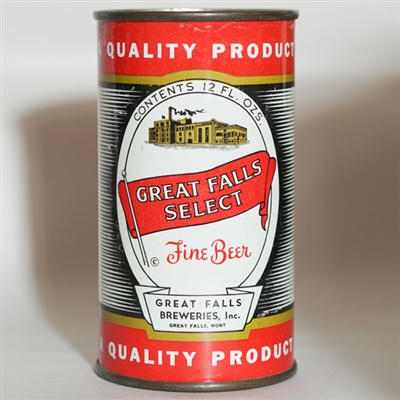 Great Falls Select Beer Flat Top NIEO LID 74-21