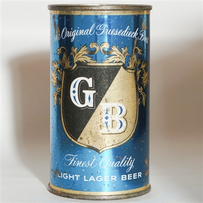 Griesedieck Bros Light Lager Beer Flat Top LIGHT BLUE 76-36