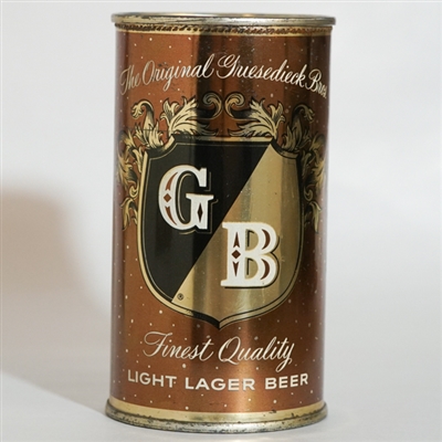 Griesedieck Bros Light Lager Beer Flat Top DARK BROWN 77-1