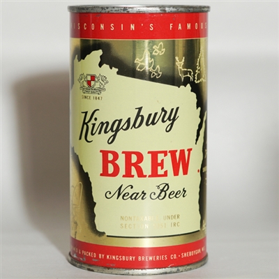 Kingsbury Brew Near Beer Flat Top ACC METALLIC 63 CALS 88-16
