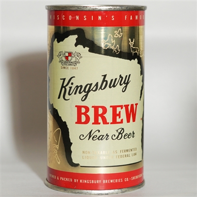 Kingsbury Brew Near Beer Flat Top 73 CALS 88-16