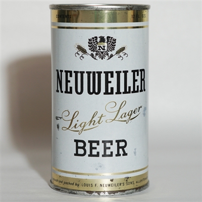 Neuweiler Light Lager Beer Flat Top SILVER TEXT 103-4