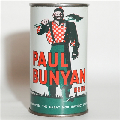 Paul Bunyan Beer Flat Top NCC GREEN TRIM 112-26