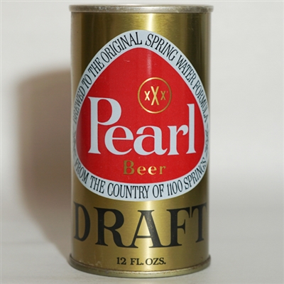 Pearl Draft Beer Pull Tab LARGE LABEL 107-37