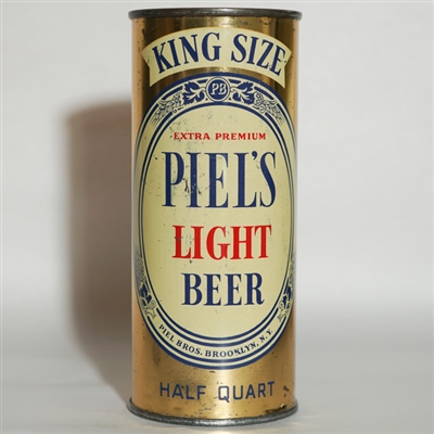 Piels Light Beer 16 OZ Half Quart Flat Top MARYLAND TAX TOP 223-29