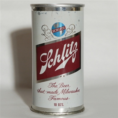 Schlitz Beer Flat Top 1960 10 OZ SOFT TOP 129-35