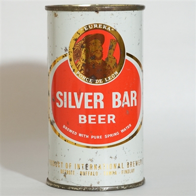 Silver Bar Beer Flat Top ORANGE LOGO 134-11