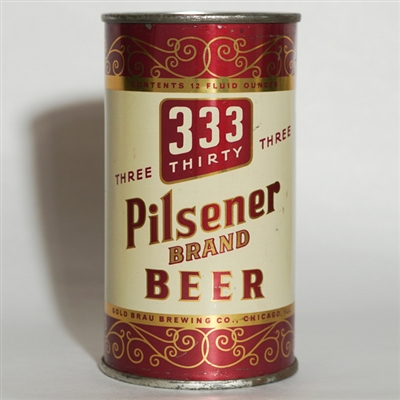 Three Thirty Three Pilsner Beer Flat Top BOCK 138-30