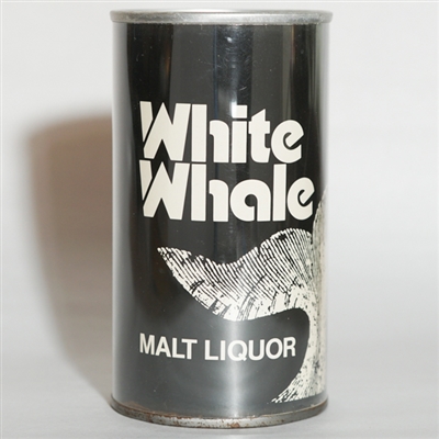 White Whale Malt Liquor Pull Tab PAPER LABEL WOW 