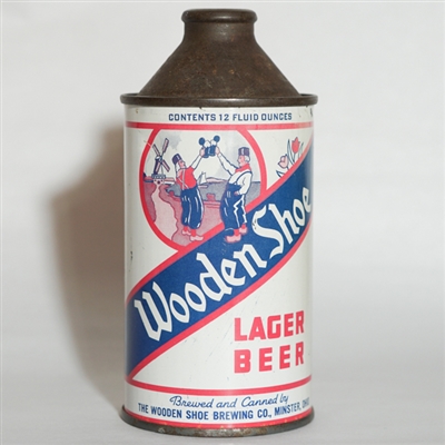 Wooden Shoe Lager Beer Cone Top NON IRTP 189-20