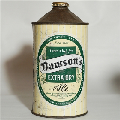Dawsons Extra Dry Ale Quart Cone Top 206-16