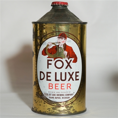 Fox DeLuxe Beer Quart Cone Top GRAND RAPIDS 209-15
