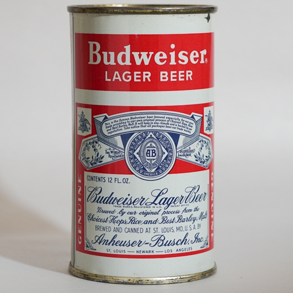 Budweiser Lager Beer Flat Top STRONG LID 3A 44-13
