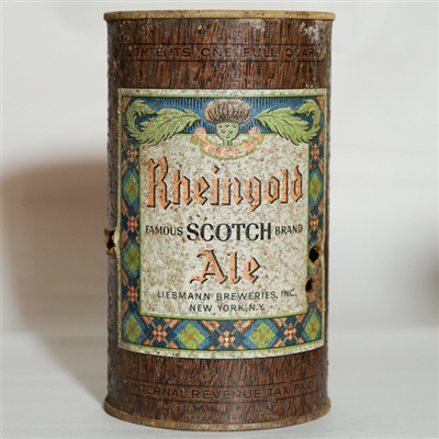 Rheingold Scotch Ale Quart Flat Top TOUGH 218-5