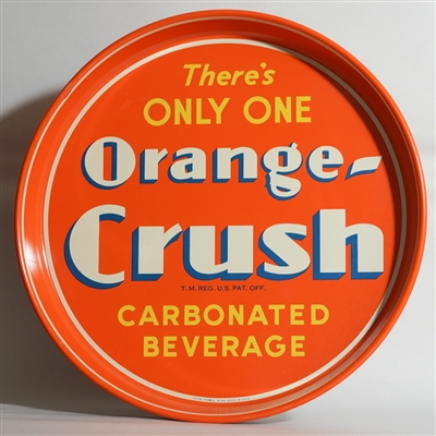 Orange Crush Soda Serving Tray 