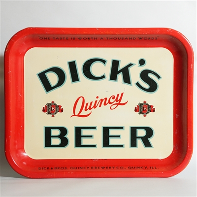 Dicks Quincy Beer Serving Tray 