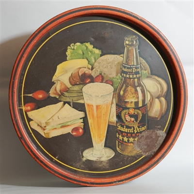 Student Prince Beer Advertising Serving Tray 