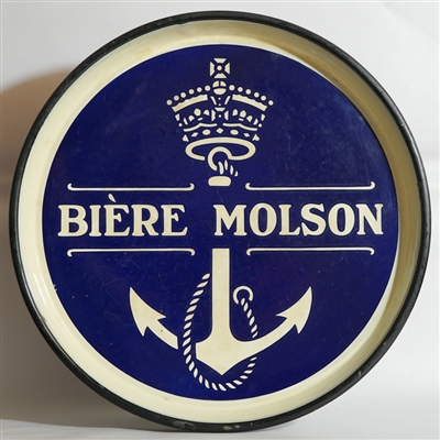 Molson Beer Porcelain Serving Tray WHITE RIM 