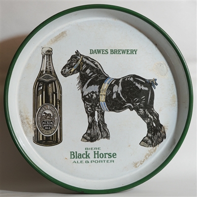 Dawes Black Horse Porcelain Serving Tray 