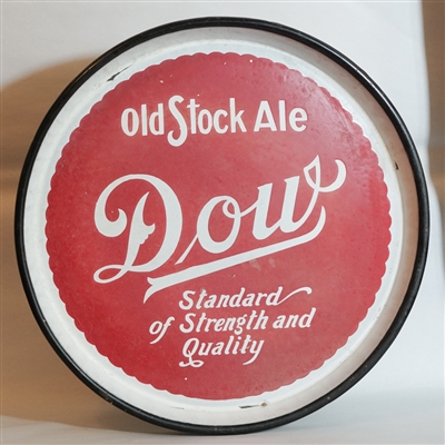 Dow Old Stock Ale Porcelain Tray WHITE ENGLISH 