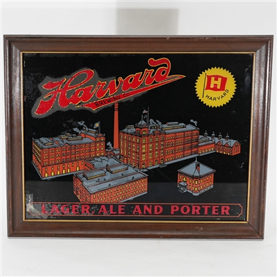 Harvard Lager Ale Porter Factory Scene ROG Ad Panel 