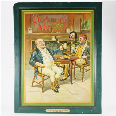 Pickwick Ale On Tap Pre-prohibition Self-framed Tin Sign SPECTACULAR 