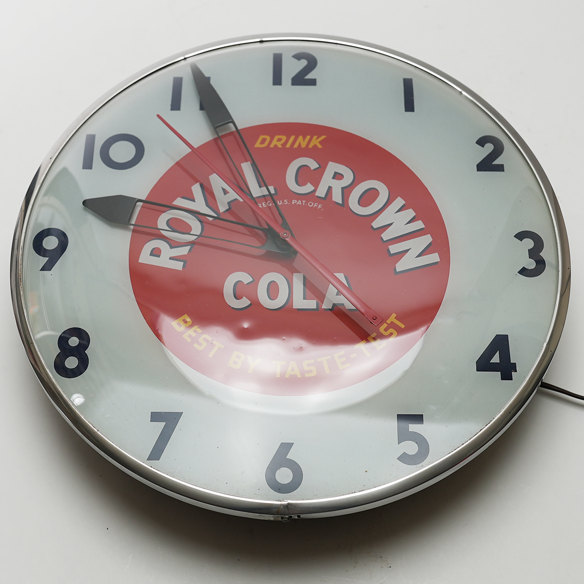 Lot Detail Royal Crown Cola Illuminated Telechron Advertising Clock