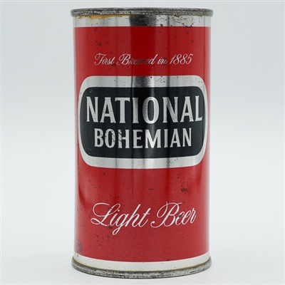 National Bohemian Light Beer Flat Top METALLIC SILVER 102-11