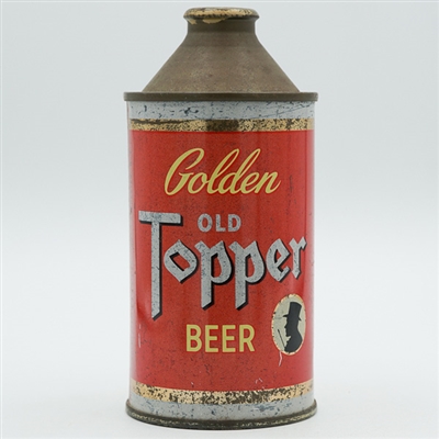 Old Topper Golden Beer Cone Top SCARCE 178-10