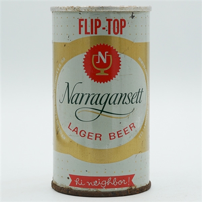 Narragansett Lager Beer Zip Tab FLIP-TOP 95-38