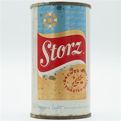 Storz Beer Flat BREWED WITH TOASTED MALT INTERESTING LID NL