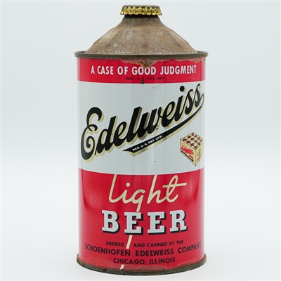 Edelweiss Light Beer Quart Cone Top DNCMT 207-14