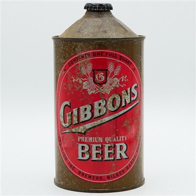 Gibbons Premium Quality Beer Quart Cone Top 210-5