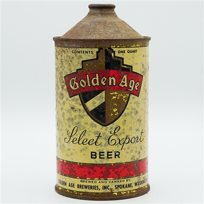 Golden Age Select Export Beer Quart Cone Top DNCMT 210-16
