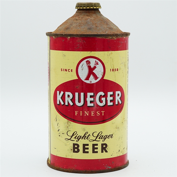 Krueger Light Lager Beer Quart Cone Top SCARCE 213-9