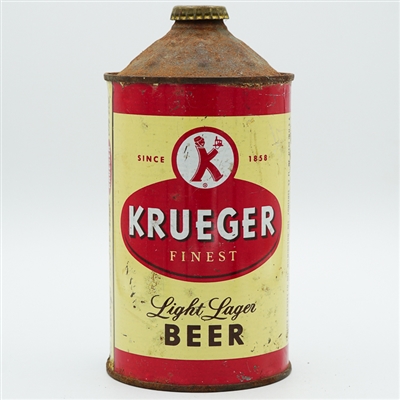 Krueger Light Lager Beer Quart Cone Top SCARCE 213-9