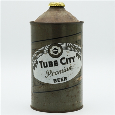 Tube City Beer Quart Cone Top RARE 220-3