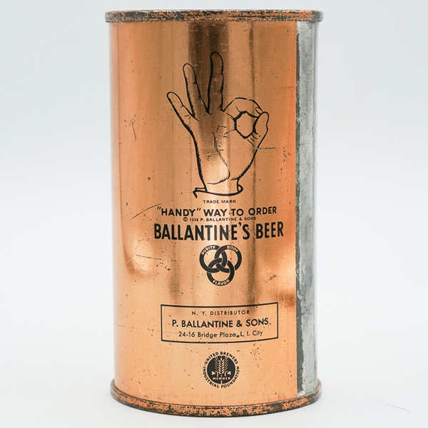 Ballantines Export Light Beer Flat Top HANDY WAY 33-24