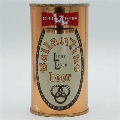 Ballantine Light Lager Beer Flat Top 34-2