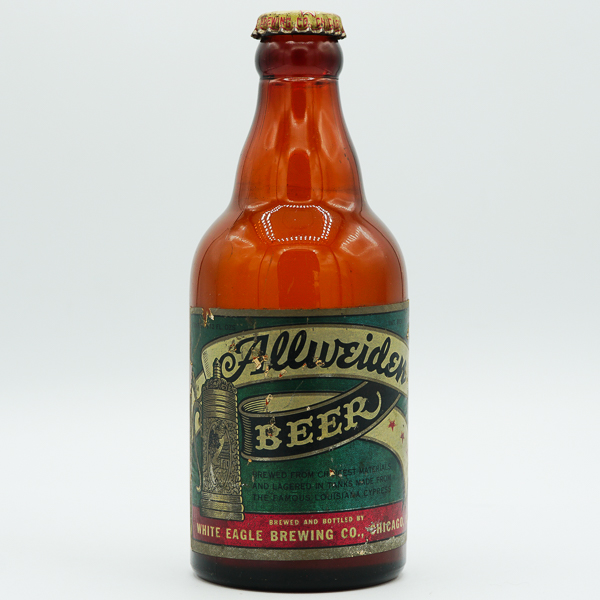 Lot Detail - Allweiden Steinie Beer Bottle White Eagle Chicago