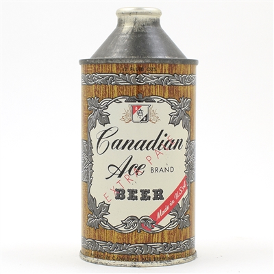 Canadian Ace Beer Cone Top NON-IRTP 156-13
