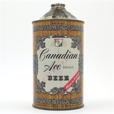 Canadian Ace Beer Quart Cone Top 205-6