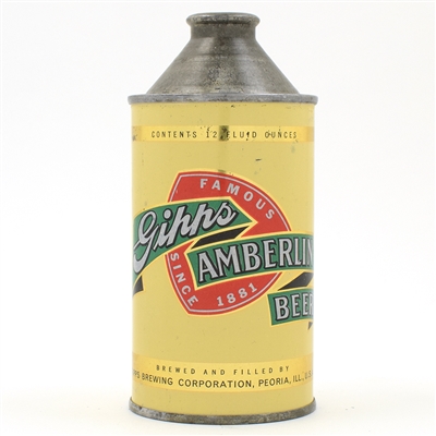 Gipps Amberlin Beer Cone Top BRIGHT 164-31