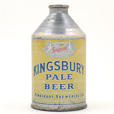 Kingsbury Beer Crowntainer NO ALCOHOL STATEMENT UNLISTED