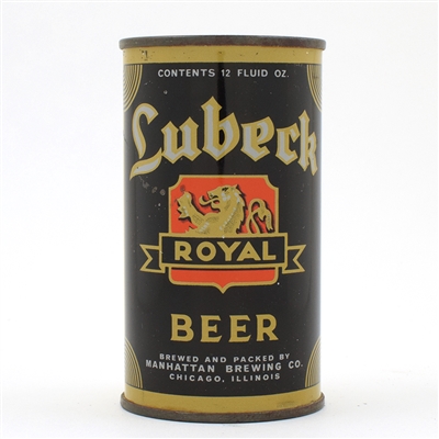 Lubeck Beer Instructional Flat Top GRAY SCARCE CLEAN 92-16 USBCOI 502